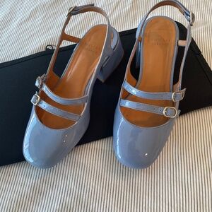 Sezane Paula Babies Denim Blue Varnish - Size 5